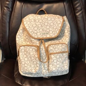calvin klein hudson monogram backpack